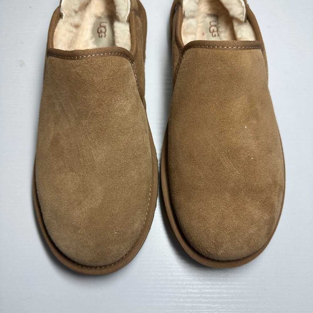 UGG Men's Tan Suede Slippers women’s size 10